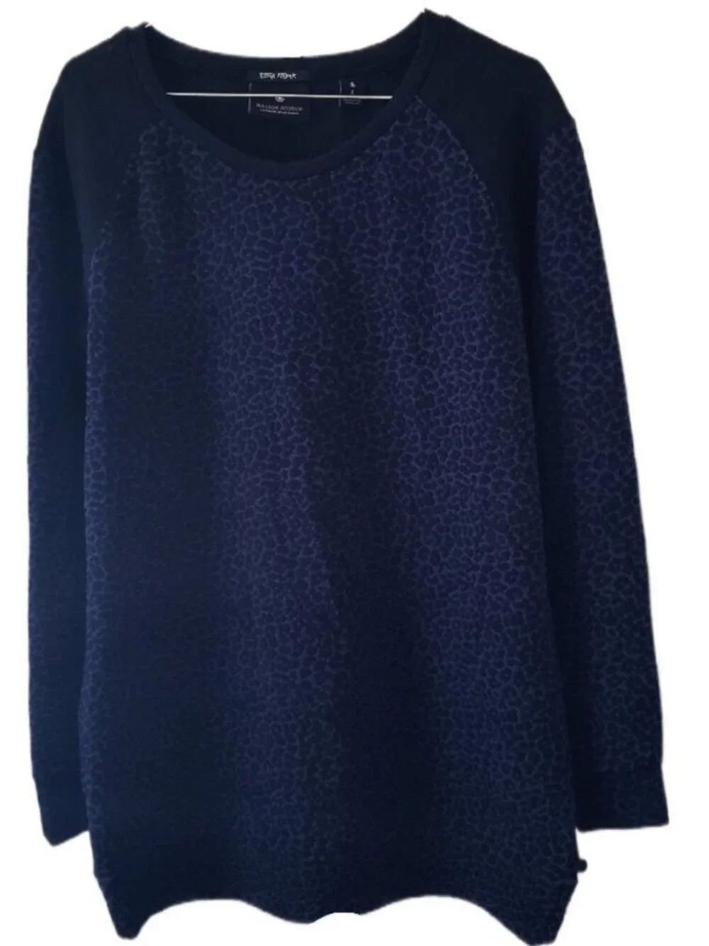 Maison Scotch Leopard Print Long Sleeve Punk Radar Sweater